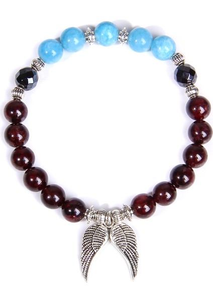 21CM Tarzı No.21 Boyutu Kadın Bileklik Doğal Yakut Gerdirme Bilezikler Erkek Moda Lotus Şans Bilezikleri Kadın Taş Boncuklu Buddha Takı Kadınlar Takı (Yurt Dışından)