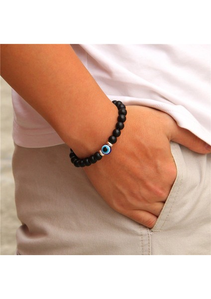 17CM Tarzı Ahşap 2 Doğal Taş Bileklikler Erkek El Yapımı Lav Taşı Difüzör Bileklikler Kadın Erkek Takı Pulseras Homme (Yurt Dışından) fırsatları