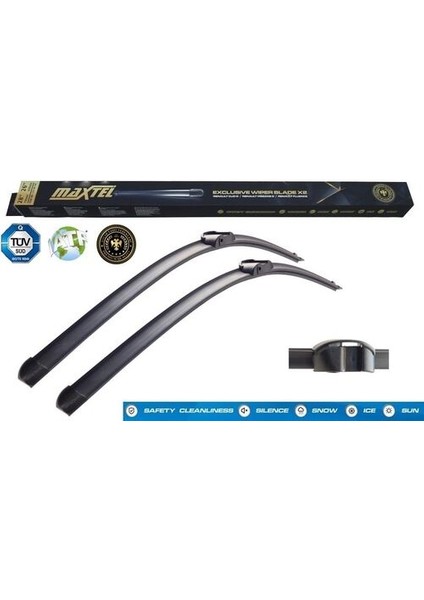 12108513 Silecek Ön Takım 650MM 650MM Muz Tip C219 W211 Touareg 07- Cayenne 07-