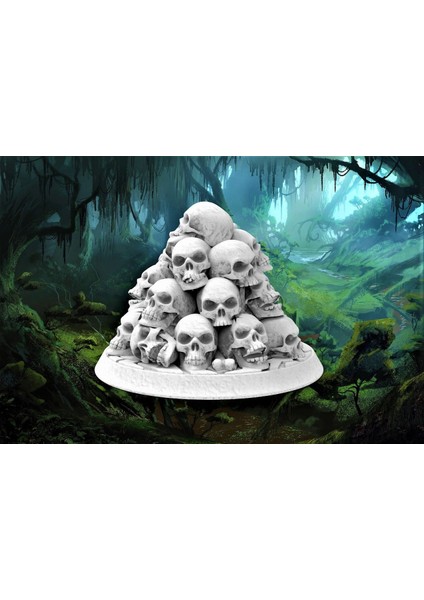 28MM Kuru Kafa Yığını - Iskelet Undead Süsleme ve Oyun Işaretleyici THN5611186