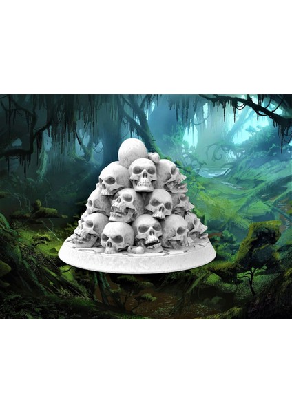 28MM Kuru Kafa Yığını - Iskelet Undead Süsleme ve Oyun Işaretleyici THN5611186