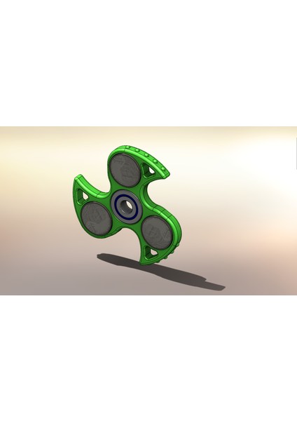 Nikel Kaplama Fidget Spinner - Parlak ve Dayanıklı THN2040005