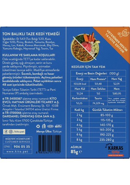Fresh Ton Balıklı Kedi Yemeği 85 gr