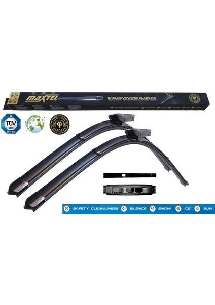 12104106 Silecek Ön Takım 650MM 350MM Muz Tip Clıo Iv 12- Captur 13- Grandtour 13-