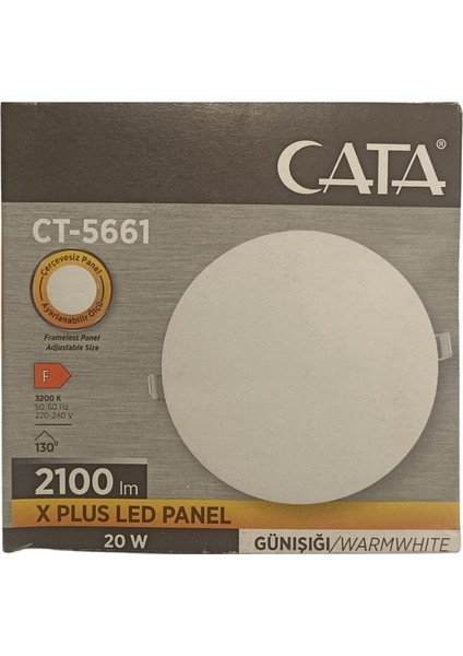20W x Plus LED Panel - Gün Işığı CT-5661