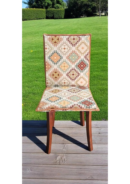 Kilim Desenli Arkalıklı Fermuarlı Sandalye Minderi fiyatları