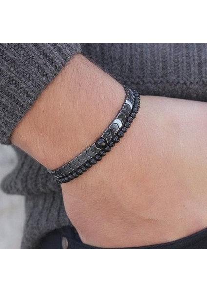 Xs -165MM Stili Stil 13 Erkek Doğal Taş Boncuk Paslanmaz Çelik Taç Aslan Bileklik Kadınlar Için En Iyi Arkadaşlar Hediyesi Moda Takı (Yurt Dışından)
