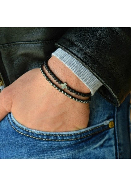 Xs -165MM Stili Stil 11 Erkek Doğal Taş Boncuk Paslanmaz Çelik Taç Aslan Bileklik Kadınlar Için En Iyi Arkadaşlar Hediyesi Moda Takı (Yurt Dışından)