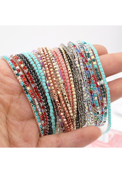 17CM Tarzı A8 Yeni Gelen Elastik Kristal Boncuklar 2mm Şık Sevimli Parıltılı Kristal Taşlı Bilezik Takı Hediyesi Yaz Günleri Için (Yurt Dışından)