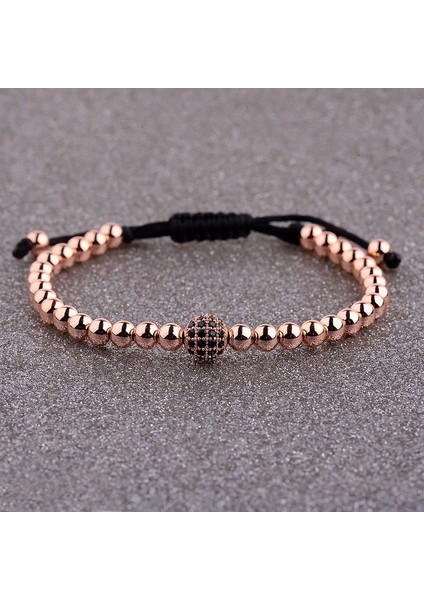 AB1003-3 2020 Yuvarlak Şekil Cz Toplu Altın Bilezik Erkek 5mm Bakır Boncuk Kadınlar Için Makrome Takı Bilezik Femme El Yapımı AB1245 (Yurt Dışından) indirimleri