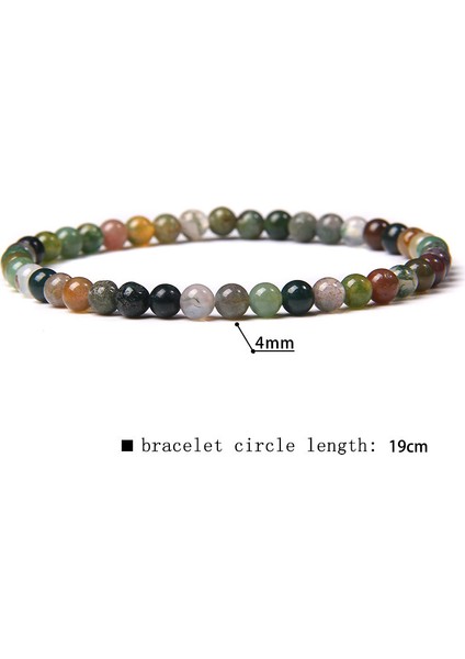 17CM Tarzı Erik Çiçeği Taşı 4mm Doğal Taş Lapis Lazuli Boncuklu Esnek Bileklik Moda Yuvarlak Boncuklu Bilezik Kadın Erkek Yoga Takı Hediye (Yurt Dışından) fiyatları