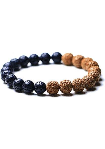 21CM Tarzı No.5 Boyutu Rudraksha Vajra Bodhi Bilezik Erkekler Meditasyon Mala Kristal Boncuk Bilezikler Takı Dua Çakralar Tibet Budizm Bilezik (Yurt Dışından)