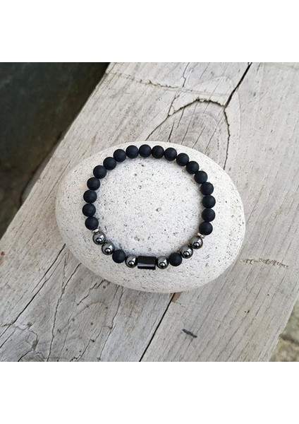 4gri 2020 Yeni Moda Bileklik Erkekler Basit Lüks Geometrik Sütun Taş Boncuklu El Yapımı Bilezikler Erkek Takılar Erkek (Yurt Dışından) fırsatları