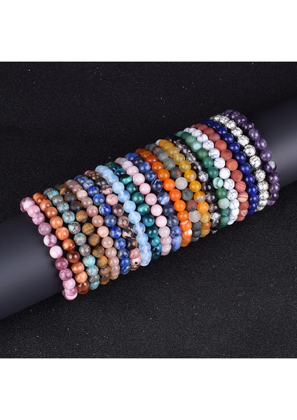 21CM Tarzı No.8 Boyutu Erkek Bileklik Doğal Şifa Enerjisi Kaplan Gözü Bilezik Cilalı Lapis Lazuli Boncuklu Bilezik Elastik Pulsera Kadın Takı (Yurt Dışından) fiyatları