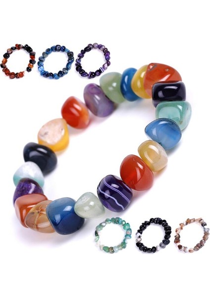 Koyu Mavi Dıezı Yoga Etnik Çok Renkli Doğal Düzensiz Taş Boncuk Strand Bilezik Erkek ve Kadınlar Için El Yapımı 7 Çakra Bilezik Bileziği Erkek (Yurt Dışından) fiyatları