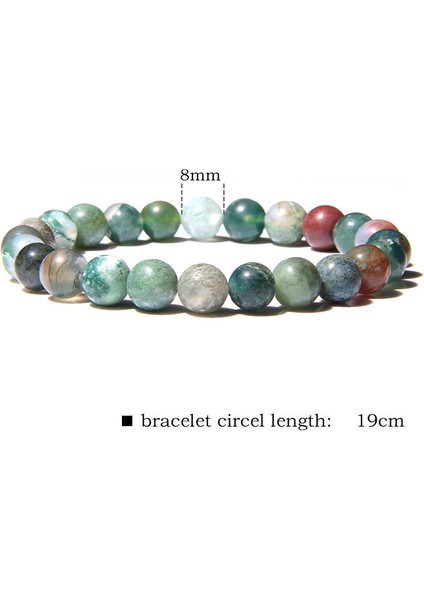 19CM Tarzı Oniks Kadın Erkek Enerji Bileklik Takı Hediye 8mm El Yapımı Doğal Hint Agat Lapis Lazuli Taş Boncuk Şans Bilezik (Yurt Dışından) indirimleri