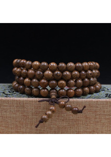 No.5 Boyutu Budist 108 Tane Boncuklu Meditasyon Tesbih Bileklik Ahşap Benzersiz Dua Boncuklu Kadın Erkek Şanslı Bilezikler Bracciali (Yurt Dışından) indirimleri