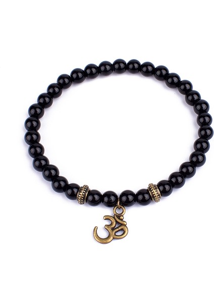 21CM Tarzı B Kadınlar Için Vintage Yoga Kolye Bilezikleri Dini Buddha Meditasyon Bileklik Erkek Takı Yeni Doğa Taşlı Dua Bileklik (Yurt Dışından)