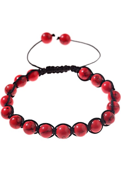 ABK046-1 Renkli Çakra Taşı Boncuklu Kadın Bilekliği 8mm Şans Erkek Ettretch Bilezikler Moda Takı AB176 (Yurt Dışından)