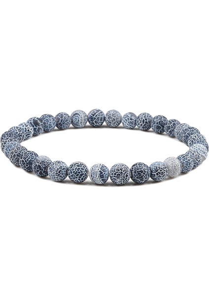 Siyah Yıpranmış Kadın Erkek Için Doğal Taş Boncuklu Lastikli Çakra Bileklik Şans Kolye Dua Takı Bileklik Pulseras (Yurt Dışından)