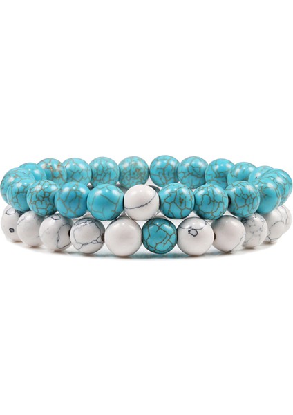 Gül Altın Rengi Çift Mesafe Doğal Taş Örgülü Bilezikler Yeşil Malakit Bilezik Kadın Erkek En Iyi Arkadaş El Yapımı Takı Hediyeler (Yurt Dışından)