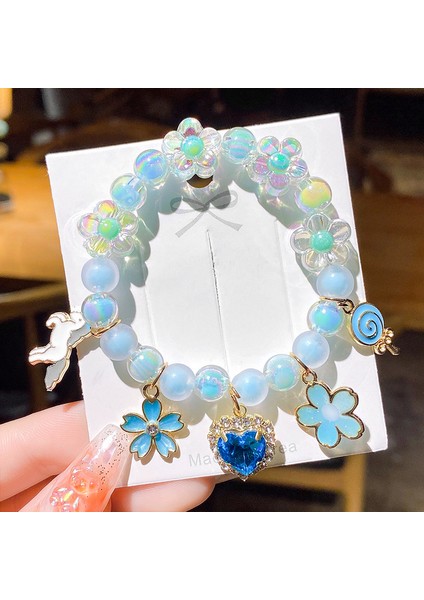 Stil 10 Makersland Küçük Kız Bilekliği Çocuk Bilekliği Boncuklu Kristal Kız Çocuk Bilekliği Sevimli Kolye Boncuklu Bileklik Kız Arkadaş Takı (Yurt Dışından)