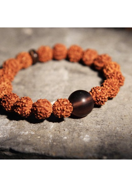 19CM Tarzı No.20 Boyutu Rudraksha Vajra Bodhi Bilezik Erkekler Meditasyon Mala Kristal Boncuk Bilezikler Takı Dua Çakralar Tibet Budizm Bilezik (Yurt Dışından)