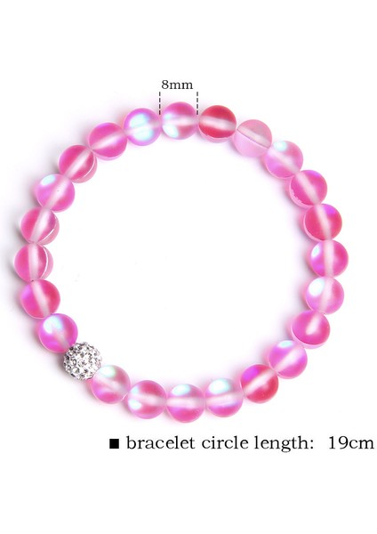 19CM Tarzı 31 Ay Taşı Doğal Howlite Gül Kuvarsı Kristal Aytaşı Bileklik Kadınlar Için Çakralar Boncuklu Bilezik Kadınlar Için Yoga Enerjisi Takı Браслет (Yurt Dışından)