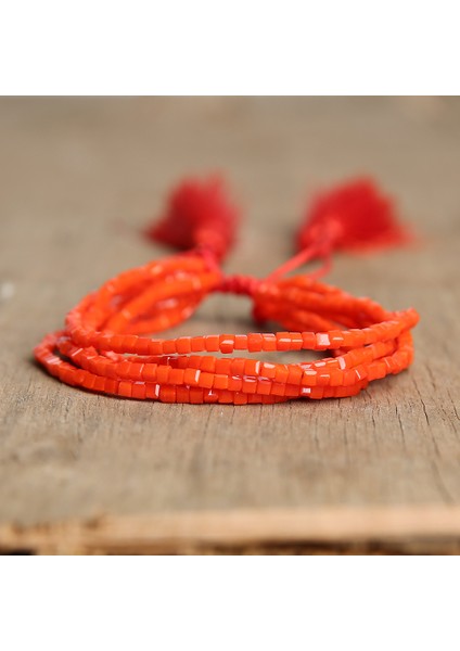 Yeşil Oaııte Miyuki Püsküllü Bilezik Kadınlar Için Katmanlı Kristal Boncuklu Bileklik Pulseras Femme Ayarlanabilir Boho Mücevher Dropship (Yurt Dışından) indirimleri