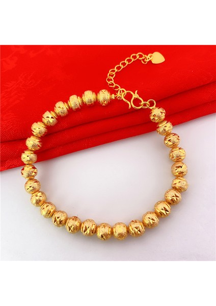 5mm Boncuk-1 Iplikçik Altın Kaplamalı Kum Taneleri Bilezik Kadın Takı Asla Solmaz Taklit Altın Vuruş Paralar Aksesuarlar Moda Vietnam El Ele (Yurt Dışından) fırsatları