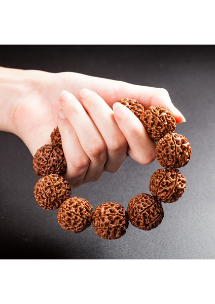 18 mm Kadınlar Için Moda Rudraksha Boncuklu Bilezikler Doğa Rudraksha Bilezik Erkekler Dini Buddha Meditasyon Budizm Takı Amuletleri (Yurt Dışından) fiyatları