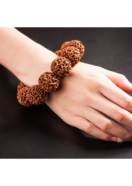 18 mm Kadınlar Için Moda Rudraksha Boncuklu Bilezikler Doğa Rudraksha Bilezik Erkekler Dini Buddha Meditasyon Budizm Takı Amuletleri (Yurt Dışından) fırsatları