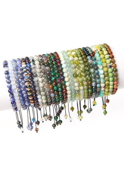 No.5 Boyutu 6mm Doğal Renkli Oniks Kaplan Gözü Taş Boncuk Kadın Sağlık Takı Bilezik El Yapımı Spor Enerji Ayarlanabilir Erkek Bilezikler (Yurt Dışından) fiyatları