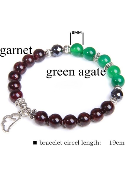 17CM Tarzı 10 Granat Doğal Howlite Gül Kuvarsı Kristal Aytaşı Bileklik Kadınlar Için Çakralar Boncuklu Bilezik Kadınlar Için Yoga Enerjisi Takı Браслет (Yurt Dışından)