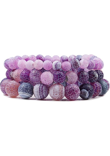 8mm Mavi Mor Doğal Hava Aşındırılmış Taş Bilezik Kadın Erkek Çatlak Çakra Boncuklu Strand Bilezikler Yoga Buddha Takı Hediye (Yurt Dışından) fiyatları