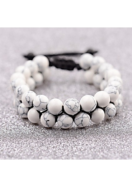 Stil 11 Moda Siyah Lava Taş Boncuklu Bileklik Erkek Homme Etnik Yoga Çift Katmanlı Turkuaz Inci Bilezikler Bileklik Pulseras Hombre (Yurt Dışından) modelleri