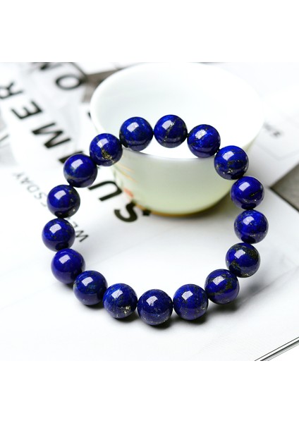 21CM Tarzı No.27 Boyutu Lapis Lazuli Bileklik Erkek Doğal Şifa Enerjisi Lazuli Bilezik Cilalı 8mm Lazurit Boncuk Bilezik Kadın Takı Hediye (Yurt Dışından) fiyatları