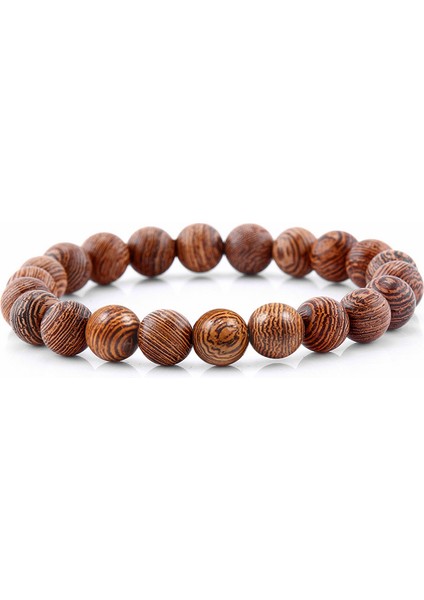 Stil 1 Dua Bilekliği Doğal Ahşap Boncuklu Tespih Meditasyon Buddha Bilezik Erkekler Kadınlar Yoga Şifa Denge Takı Hediye (Yurt Dışından)
