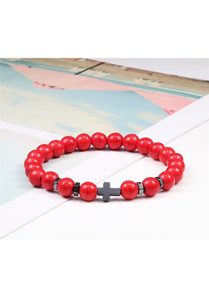 8 mm Lav Taşı Kadın Erkek Dua Tespih Bileklik Sıcak Hematit Çapraz Doğal Ahşap Boncuk Lav Taşı Oniks Meditasyon Bilezikleri Yoga Takı (Yurt Dışından) indirimleri