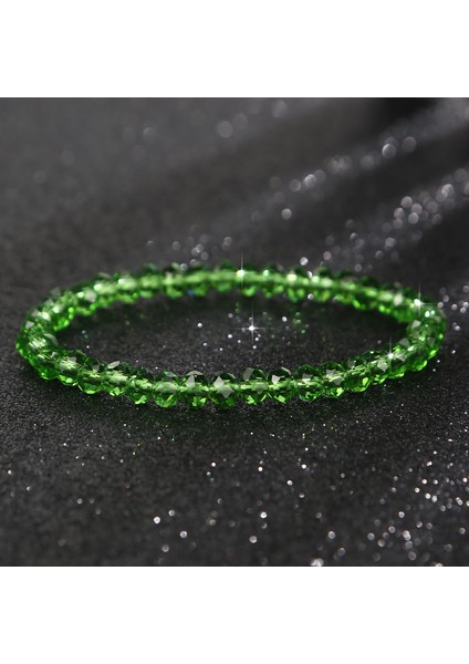 6mm Yeşil Kadınlar Için Renkli Ab Kristal Boncuklu Bilezikler El Işçiliği Bilezikler ve Bilezikler Şıklık Takılar (Yurt Dışından)