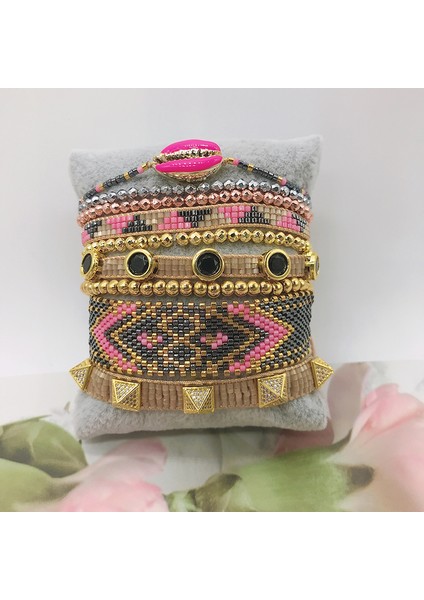 No.25 Boyutu Mavi Yıldız Kadın Mıyukı Bilezik Nazar Boncuklu Bilezik Kabuklu Pulseras Mujer Moda Micro Pave Cz El Yapımı Boncuk Kolluk (Yurt Dışından) modelleri