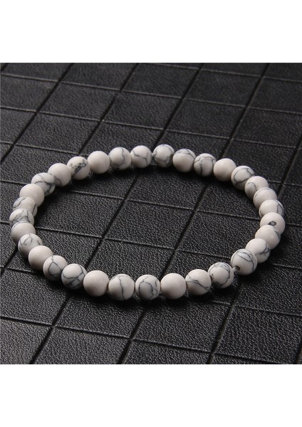 4 mm Stil Zebra Taşı Doğal Iyileştirici Enerji Mineralli Takı Kadınlar Vintage Pulsera Erkekler Gri Labradorit Sarı Aventurin Taş Boncuk Bilezikler (Yurt Dışından)