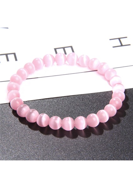 23CM Tarzı 38 Kedi Gözü Taşı Çeşitli Doğal Taş Bileklikler 8mm Boncuklu Bilezikler Cet Agat Yarı Değerli Taş Bilezikler Kadınlar Erkekler Takılar (Yurt Dışından)