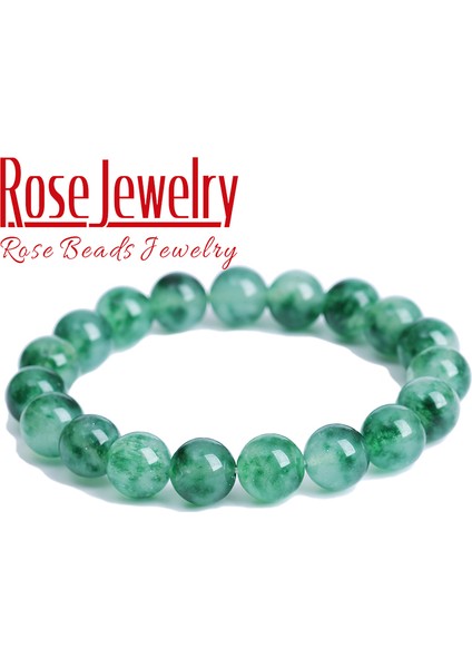4mm Tarzı Yosun Yeşim Boncuk Yeşim Jades Bilezik Doğal Taş Esnek Kordonlu Yoga Enerji Dengesi Takı Bilezik Şanslı Kadınlar ve Erkekler Için Hediye (Yurt Dışından)