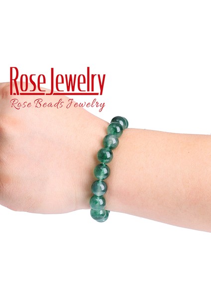 4mm Tarzı Yosun Yeşim Boncuk Yeşim Jades Bilezik Doğal Taş Esnek Kordonlu Yoga Enerji Dengesi Takı Bilezik Şanslı Kadınlar ve Erkekler Için Hediye (Yurt Dışından) modelleri