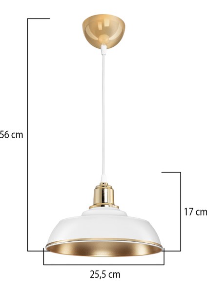 Arya Beyaz Gold Sarkıt Elkametli