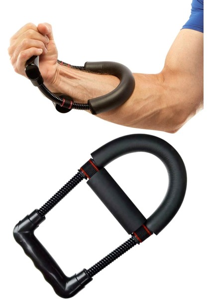 Bilek Güçlendirme Aleti Ayarlanabilir Siyah El Yayı Ön Arka Kol Geliştirici Kas Geliştirici Fitness