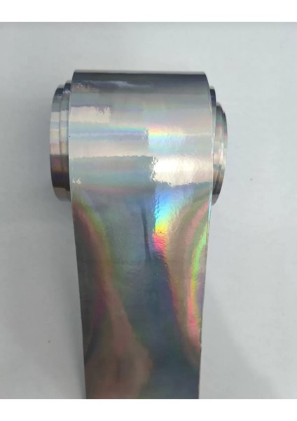 Hologram Gökkuşağı Rainbow Süsleme ( 7cmx2.5metre) Şerit Hologram Folyo Bant