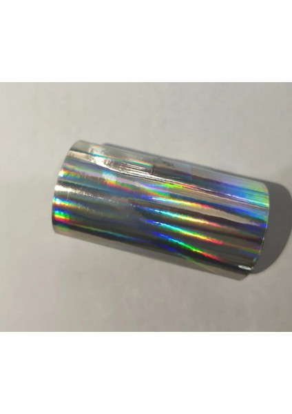 Hologram Gökkuşağı Rainbow Süsleme ( 7cmx2.5metre) Şerit Hologram Folyo Bant