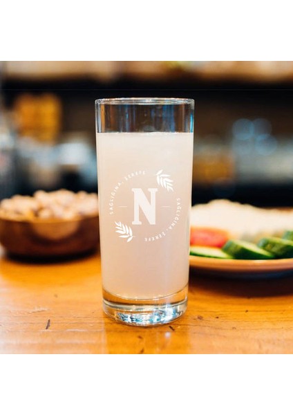 İsim Baş Harfli Rakı Bardağı